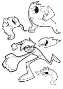 Danny Phantom kleurplaat 2